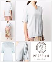 Womens Ladies Top Jumper Tee Size UK 6 PESERICO Tricot Knit Lightweight - 6 Regular