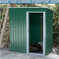 5 x 3ft Garden Storage Shed Outdoor Tool Shed with Sliding Door and Sloped Roof