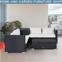 6 Piece Rattan Sofa Set Outdoor Garden Furniture for Patio or Conservatory Use