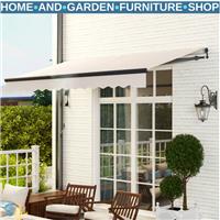 3.5 x 3 m Electric Retractable Awning Remote Control Aluminium Frame Sun Shade