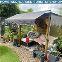 2 x 1.2m Retractable Awning Freestanding Patio Sun Shade Shelter for Window Door