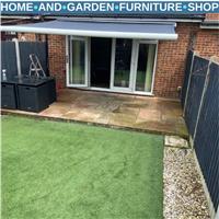 4x3m Electric Cassette Awning for Patio Doors w/ Remote Control & Manual Option