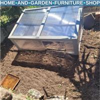Wooden Cold Frame Greenhouse with Openable Top Polycarbonate Panels 100x65x40 cm