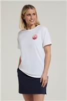Mountain Warehouse Printed Womens Palm Wave Loose Fit T-Shirt Ladies Top - 20 Regular