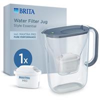 BRITA Water Filter Jug Style Essential 2.4L Blue 1x MAXTRA PRO Pure Performance