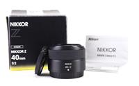 Nikon Z Nikkor 40mm F2 Prime Mirrorless Z Lens Refurbished +12 Month Guarantee