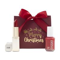 Essie Nail Varnish & L'oreal Lipstick Gift Set Christmas Stocking
