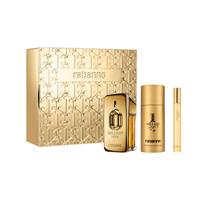 Paco Rabanne Million Gold 50ml Eau De Parfum Gift Set 150ml Deodorant Spray 10ml