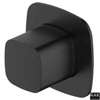 RAK Petit Square Matt Black Single Outlet Concealed Diverter RAKPES3020-1B