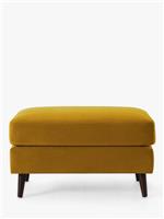 Swyft Model 10 Ottoman Living Room Modern Footstool - Dark Leg/Velvet Mustard A