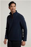 Mountain Warehouse Cedar Men's Fleece Jumper Half Zip Lightweight Base Layer Top - XXS Regular