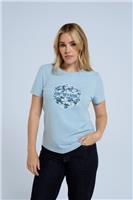 Animal Women's Carina Cotton T-Shirt Lightweight Casual Summer Tee Top - 6-8 Regular