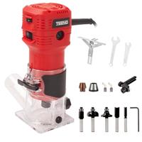 TEENO Electric Wood Router 650W Variable Speed Inch Bits Set Dust Cover