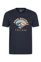 Mountain Warehouse Mens Regional Men Peak District Short Sleeve T-Shirt In Navy - XS Regular