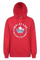 Mountain Warehouse Womens Regional Whistler Graphic Hoodie In Red - Womens Size - 16 Regular