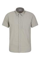 Mountain Warehouse Mens Navigator Convertible Short Sleeve Shirt Lightweight Top - M Regular