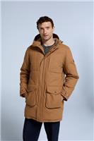 Animal Water-Resistant Fistral Mens Cotton Borg Lined Parka In Tan - XS - XS Regular