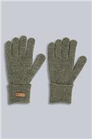 Animal Mens Codi Unlined Glove Warm & Cosy In Khaki - One Size