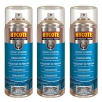 Hycote Aerosol Spray Stripper Varnish Lacquer Finish Remover Cleaner 400ml x3