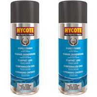 Hycote Grey Primer Aerosol Spray Paint Car Multi-Purpose Preparation 400ml x2