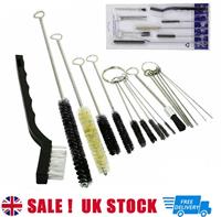 21Pcs Cleaning Brush Set Kit Airbrush Paint Spray Gun Nozzle Tip Cleaner Tool GB