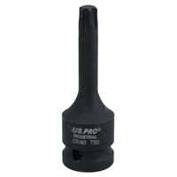 T50 x 78mm 1/2" Drive Extra Long Impact Torx / Star Male Socket Bergen