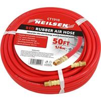 15M 50ft Air Line Rubber Hose Air Line Compressor Tools 1/4 BSP Brass Connector