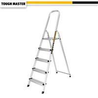 Aluminium Folding 5 Step Ladder Tread Ladders Anti-Slip StepsMax Load 150kg