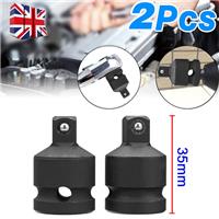 2X Adapter Reducer 1/2'' to 3/8'' Pneumatic Air Impact Sleeve Socket Step Down A
