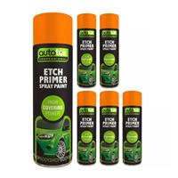 Autotek Etch Primer Multi-Purpose Aerosol Spray Paint 500ml x6