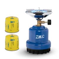 ZMC Campingkocher Gaskocher Shisha Kohleanznder Herd + 2x Gaskartuschen 190g