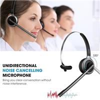 MPOW M5 Office Call Center Trucker Bluetooth Headset Wireless Headphones w/ Mic