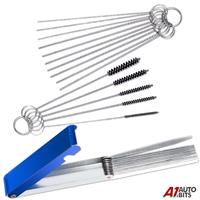 Carburetor Cleaning Kit Carb Dirt Jet Cleaner Tools 20 Needle 13 Wires Brush