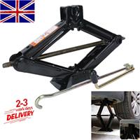 2 Ton Scissor Jack Tonne Stand Lift Wind Up Car Van Garage Workshop Tool Repair