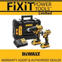 Dewalt DCK2059D2T XR Impact & Drill Driver 18V Twinpack 2 x 2.0Ah Batt