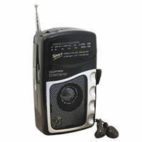 Pocket Radio AM FM with Headphones Battery Operated Mini Small Portable Sport