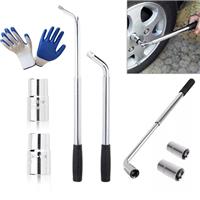 17 19 21 23mm Heavy Duty Car Van Wheel Brace Socket Tyre Nut Spanner Wrench New
