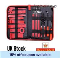 19Pcs Car Door Trim Panel Removal Install Tool Kit Molding Pry Interior Clip Set