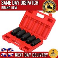 12 Point Axle Hub Nut DEEP IMPACT Socket Set 1/2Dr Thin Wall Drive Shaft Socket