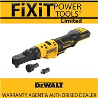 DeWalt DCF500N 12v Brushless 1/4IN 3/8IN & 1/4IN hex drive Ratchet Bare Unit RW