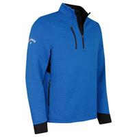 Callaway Golf Mens Midweight Textured Sweater - Lapis Blue - S - S Regular