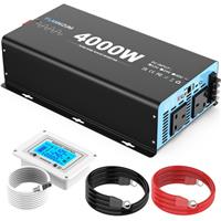 4000W 8000W(Peak) Pure Sine Wave Power Inverter 12V to 240V Converter LCD Remote