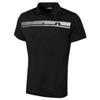 J.Lindeberg Mens Klas Regular Fit Golf Polo Shirt - Black - S - S Regular