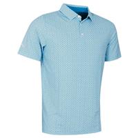 Callaway Golf Mens Tee Allover Print Polo Shirt - Hawiian Surf - S - S Regular