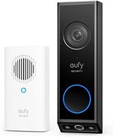 eufy Security Video Doorbell E340 (Battery),Dual Cameras, 2K night vision,NO fee