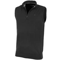 Calvin Klein Golf Mens CK 1/4 Zip Sleeveless Sweater Vest - Charcoal - S - S Regular