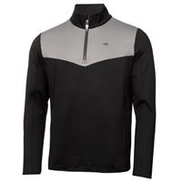 Calvin Klein Mens Traverse Golf Sweater - Grey/Black - XXL - 2XL Regular