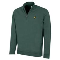 Lyle & Scott Mens Quarter Zip Cotton Soft Sweater - Silver Pine - XL - XL Regular