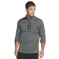 Skechers Mens On The Road 1/4 Zip Sweater - Alloy/Bold Black - S - S Regular
