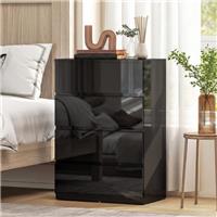 HOMCOM Bedroom Chest of Drawers, 4 Drawers Dresser, Drawer Unit, Black